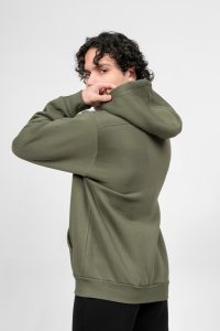 Ανδρική Ζακέτα Φούτερ με Κουκούλα Λαδί