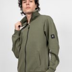 Ανδρική Ζακέτα Φούτερ Λαδί