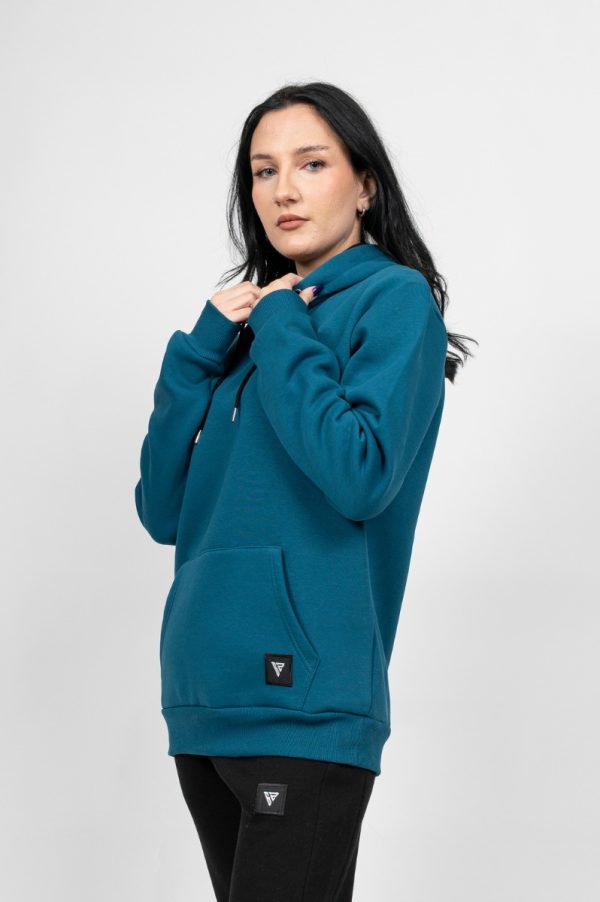 Γυναικεία Μπλούζα Hoodies Πετρολ