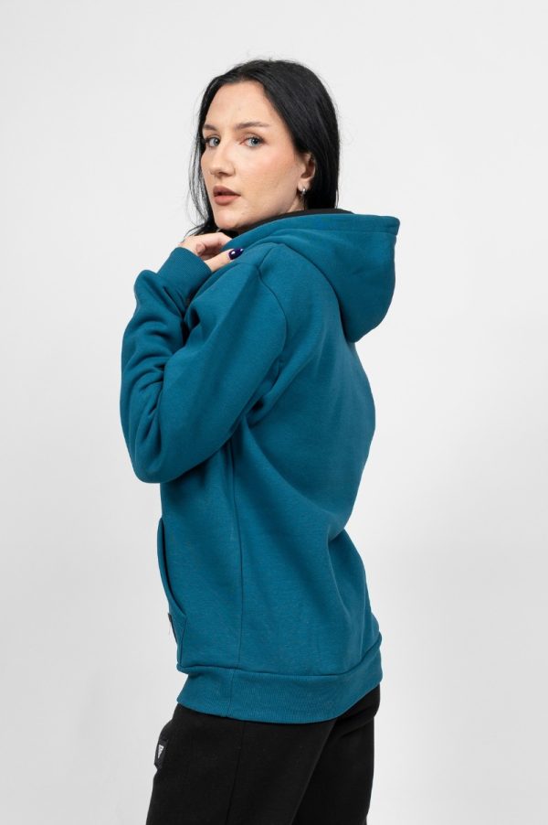 Γυναικεία Μπλούζα Hoodies Πετρολ