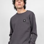 Ανδρική Μπλούζα Φούτερ Κολλεγίου Γκρι Ποντικί