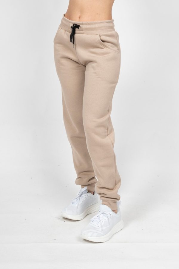 Γυναικεία Φόρμα Παντελονιού με Λάστιχο Miss Gezo Basic Μπεζ