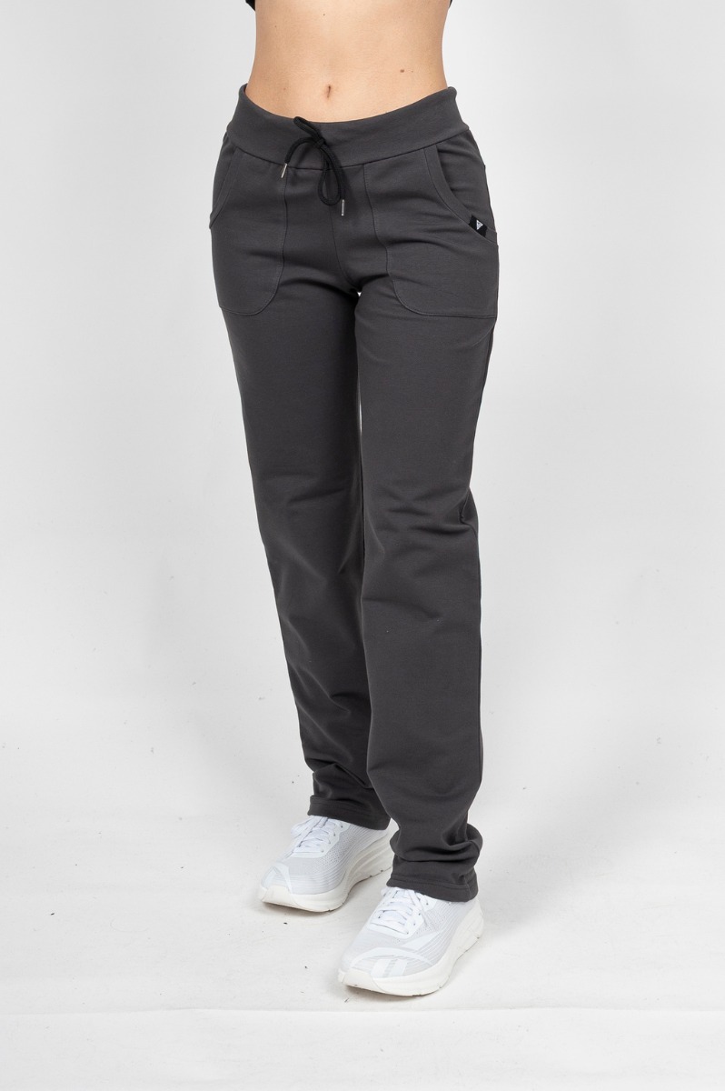 GZ-171 Φόρμα Παντελόνι Φούτερ-Λύκρα Γκρί Ποντικί - Image 1