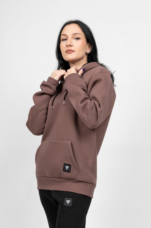 Γυναικεία Μπλούζα Hoodies Καφέ