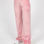 Παντελόνι Βελούδο Ίσιο Ροζ