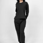 Σετ με Εξωτερικές Ραφές Μαύρο