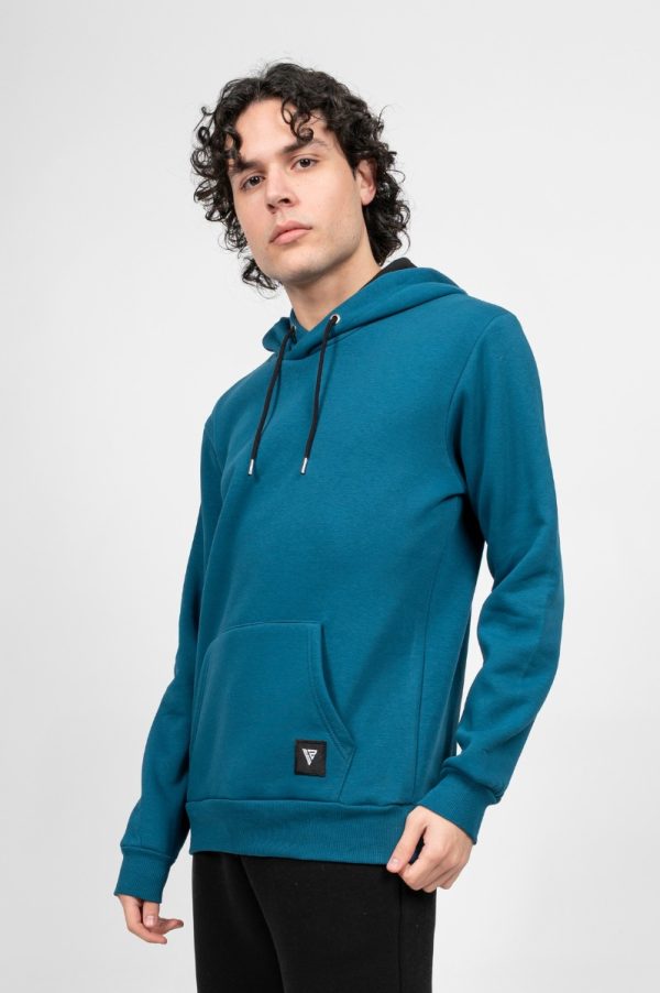 Ανδρική Μπλούζα Hoodies Πετρολ
