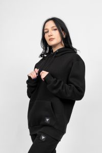 Γυναικεία Μπλούζα Hoodies Μαύρο