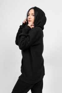 Γυναικεία Μπλούζα Hoodies Μαύρο