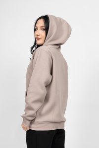 Γυναικεία Ζακέτα Φούτερ με Κουκούλα Γκρι