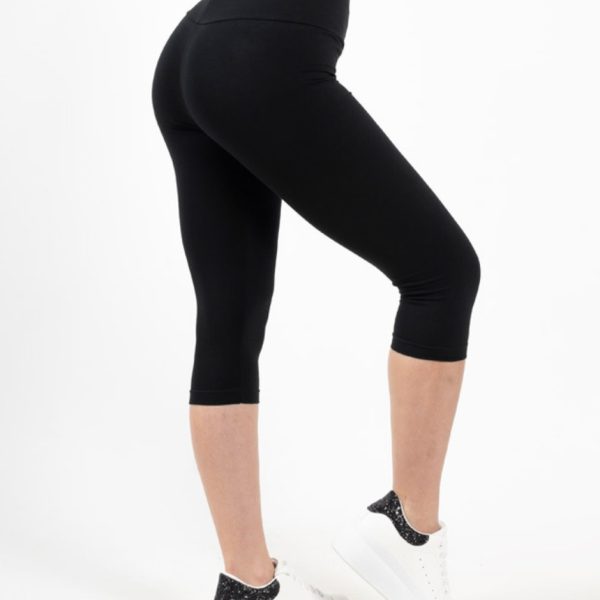 Ψηλόμεσο Βαμβακερό Κολάν Capri Gezo-010 Black