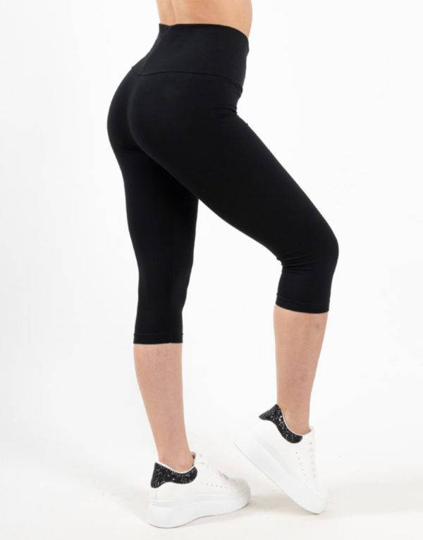 Ψηλόμεσο Βαμβακερό Κολάν Capri Gezo-010 Black