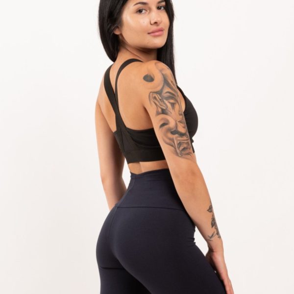 Ψηλόμεσο Βαμβακερό Midi Σορτς Gezo-152 Navy Blue